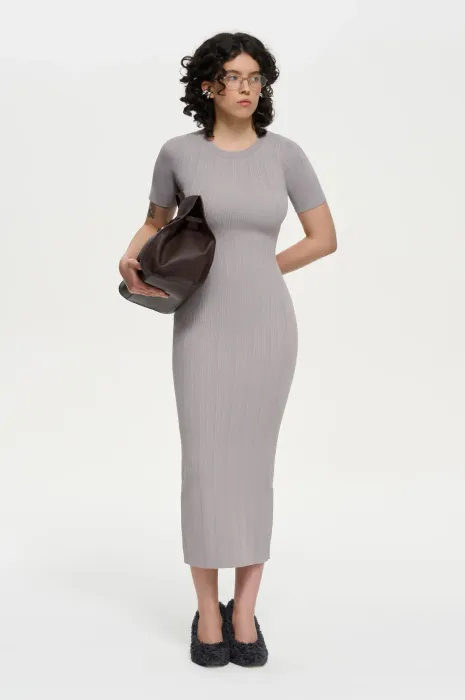трикотажное платье, grey