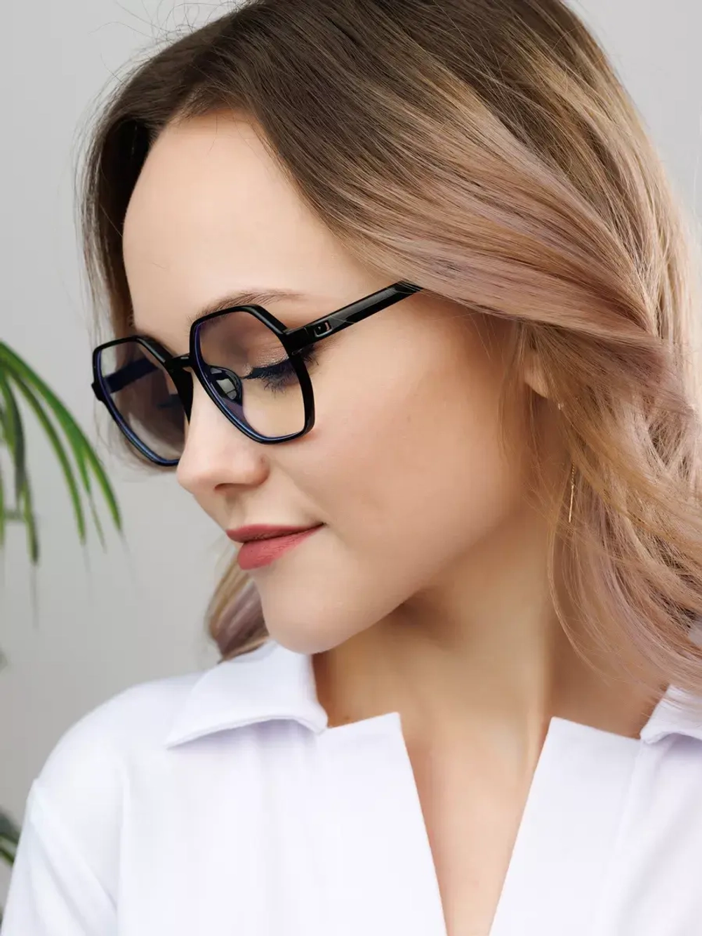 Очки для компьютера имиджевые защитные прозрачные нулевки