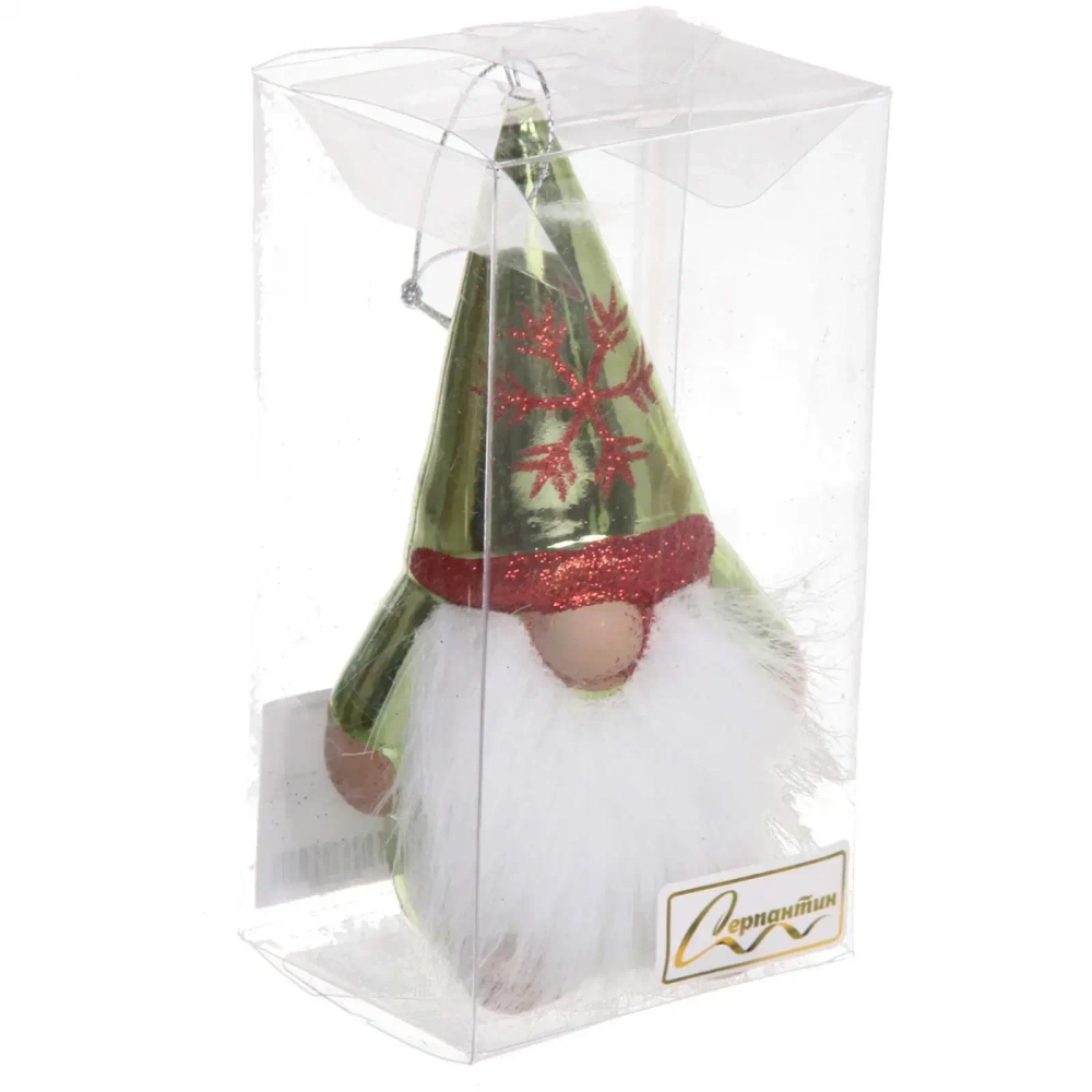 Ёлочная игрушка «Весёлый лесовичок» 6,5*5,5*13 см, зелёный