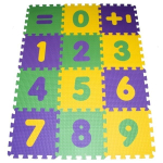 Коврик-пазл BABYPUZZ (12 плит 33x33x1см, ~1,3кв.м./уп) Математика