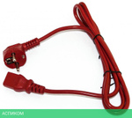 Шнур питания Hyperline PWC-IEC13-SHM-1.8-RD красный