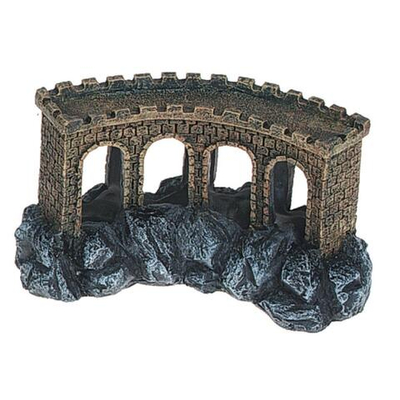 Грот Flamingo Акведук, для аквариума, полирезин, 19.5x9.5x11 см