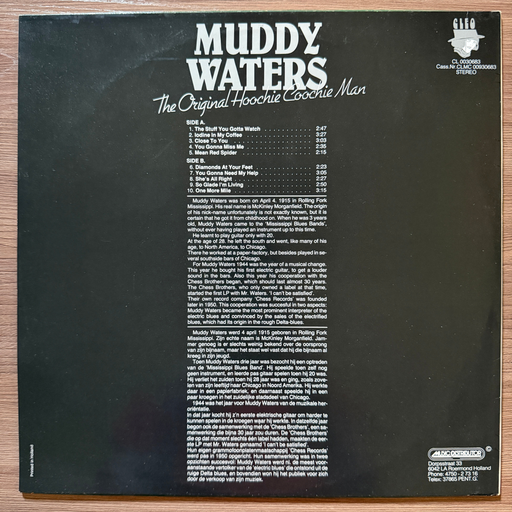 Muddy Waters ‎– The Original Hoochie Coochie Man (Франция) Т