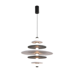 8295/14AL LEDIO LN26 365 черный/светло-серый/темно-серый, металл/фетр/акрил Подвес LED 14W 3000K 220V FELTA