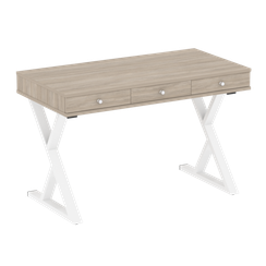 Home Office Стол письменный VR.SP-1-118.M Дуб Аттик/Металл Белый 1180*600*750