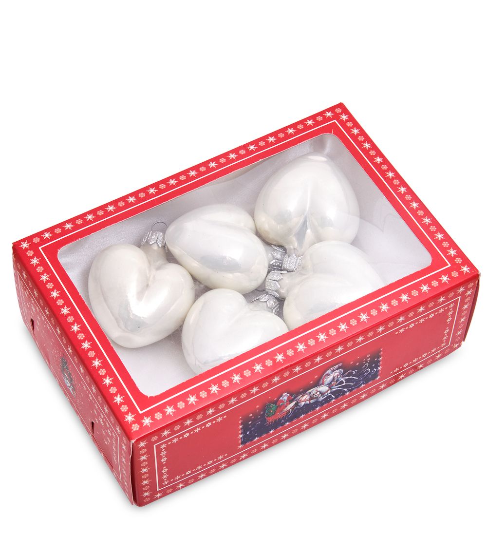 Элита НФШ-1286/3 Набор ел.украшений Шар 5шт «Сердечки»