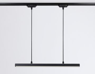 Трековый однофазный подвесной светодиодный светильник 24W 3000K 120° GL6785 BK чёрный Track System Ambrella