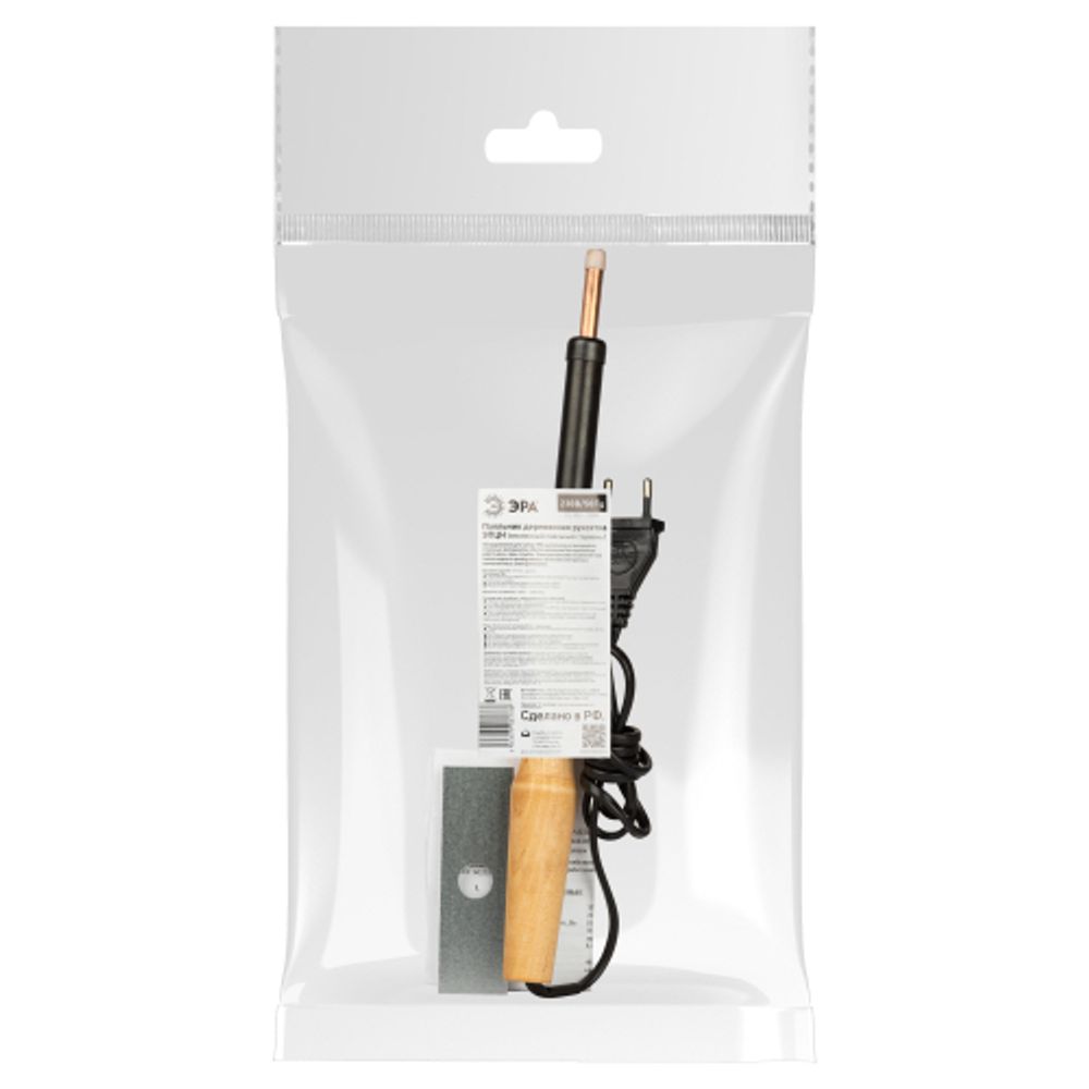 Паяльник ЭРА ЭПЦН с деревянной рукояткой 230 В 100 Вт, Россия