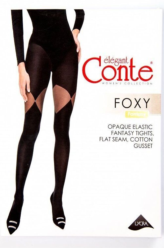 Колготки женские Conte &quot;Fantasy foxy&quot;, 60 den, размер 3, nero