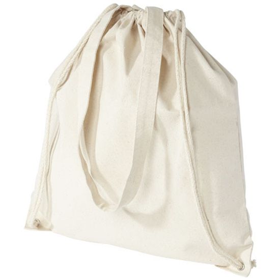 Рюкзак со шнурком Eliza из хлопчатобумажной ткани плотностью 240 г/м²