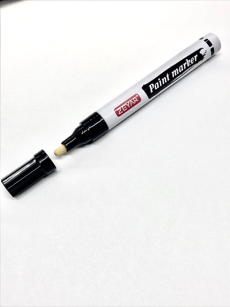 Маркер-краска ZEYAR  Paint Marker, d4,5мм, чёрный