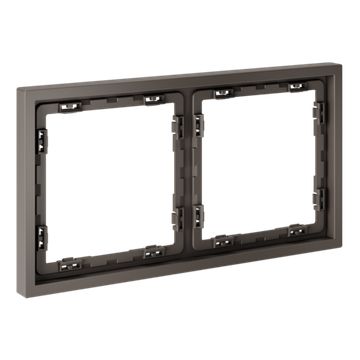 Рамка пластиковая VOLTUM S70 на 2 пост, (капучино)