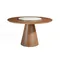 Стол Angel Cerda 1016, Ø135 см, мрамор, орех