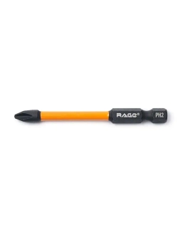 Биты торсионные IMPACT PH2 x 70 мм 5 шт для шуруповерта намагниченные RAGE by VIRA
