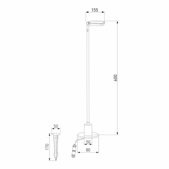 Уличный светодиодный светильник Elektrostandard Joli 35182/S a068101