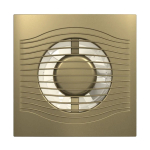 Вентилятор вытяжной настен, Эра, d100 мм, 7.8 Вт, 90 м3/ч, обр.клап, шампанское, Slim 4C Champagne