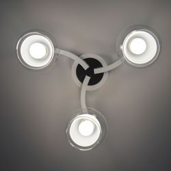 Citilux Кристи CL152130 Люстра потолочная Белая Хром