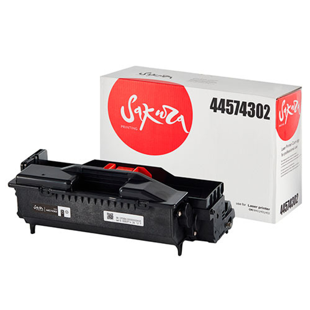 Фотобарабан Sakura 44574302 для OKI B431, B411, черный, 30000 к.