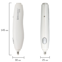 Ластик электрический BRAUBERG "ULTRA", АККУМУЛЯТОР, зарядка USB, + 16 сменных ластиков, 229609