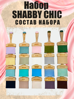 Набор меловых красок «Shabby chic» баночки по 20 мл