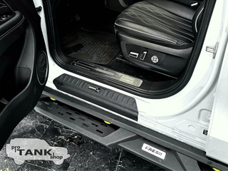 Накладки на пороги в проем дверей BRM (Белый логотип. Комплект 4 шт.) TANK 300