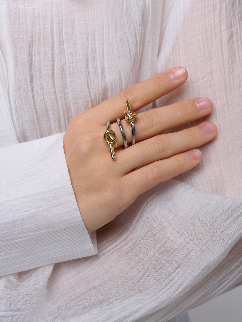 Кольцо "Two nodes" Bicolor