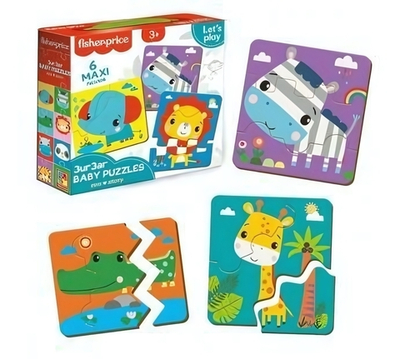 Baby Puzzle зигзаг Fisher-Price "Зоопарк" 18 эл.