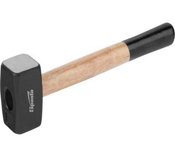 Кувалда SPARTA,1000 г,кованая головка, деревянная двухцветная рукоятка 10905