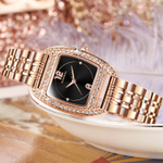 KANGOL Quartz Movement Metal Strap Watch Women"s Watch Black Dial KANGOL K603