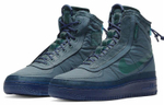 Кроссовки Nike Air Force 1 Shell Midnight Turquoise (Женская размерная сетка)