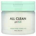 Heimish, All Clean, тонизирующие прокладки с зелеными порами, 75 шт., 300 г (10,58 унции)