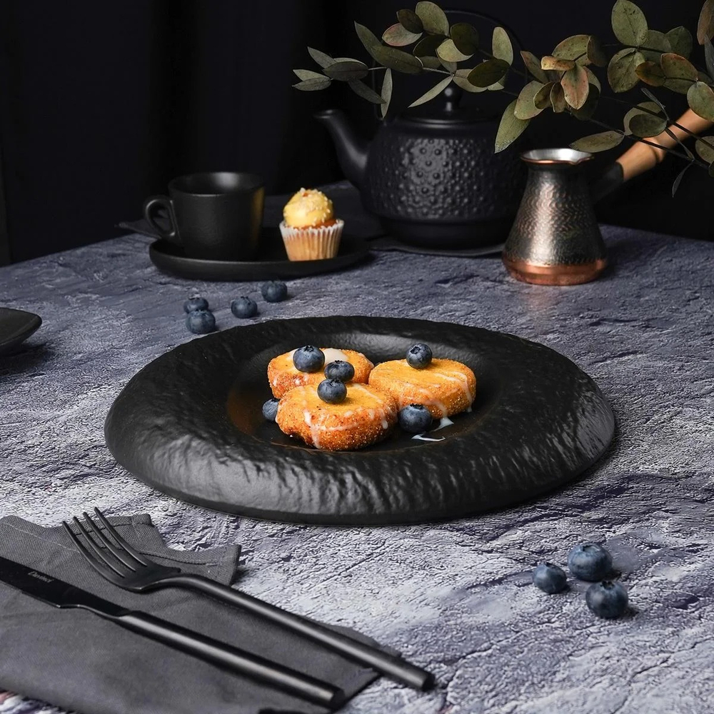 Блюдо для подачи Black Star 26,5*3,3 см