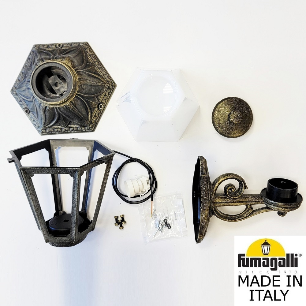 Уличный настенный светильник Fumagalli ANNA E22.131.000.BYF1R