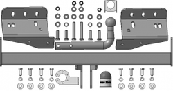 Фаркоп с эл-кой Smart для KIA Sportage, Hyundai ix35, 2010-2016 (оцинкованный шар)(паспорт и сертификат в комплекте) 91001-A.Motodor