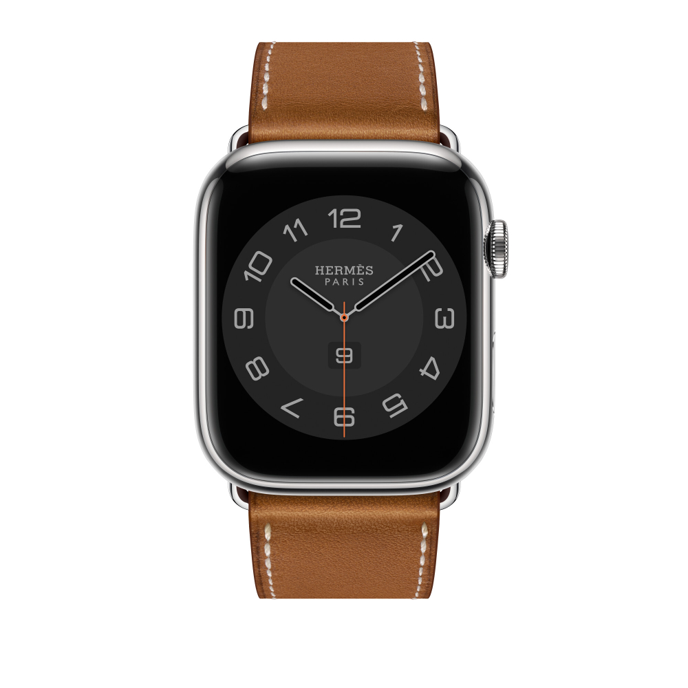 Apple Watch Hermès - 45mm Fauve Barénia Leather Single Tour Deployment Buckle