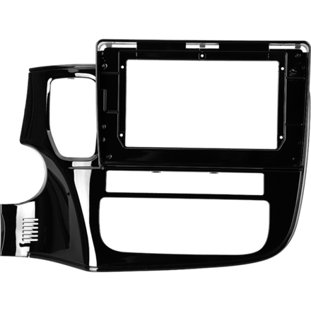 Комплект рамки с разъёмами 10,1"+can Mitsubishi Outlander 3 2012-2023 овальный климат Chinese ver.CAN - Car-Smart 7163-C