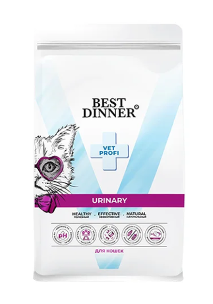 BEST DINNER Vet Profi Сухой корм для кошек, профилактика МКБ 1,5 кг