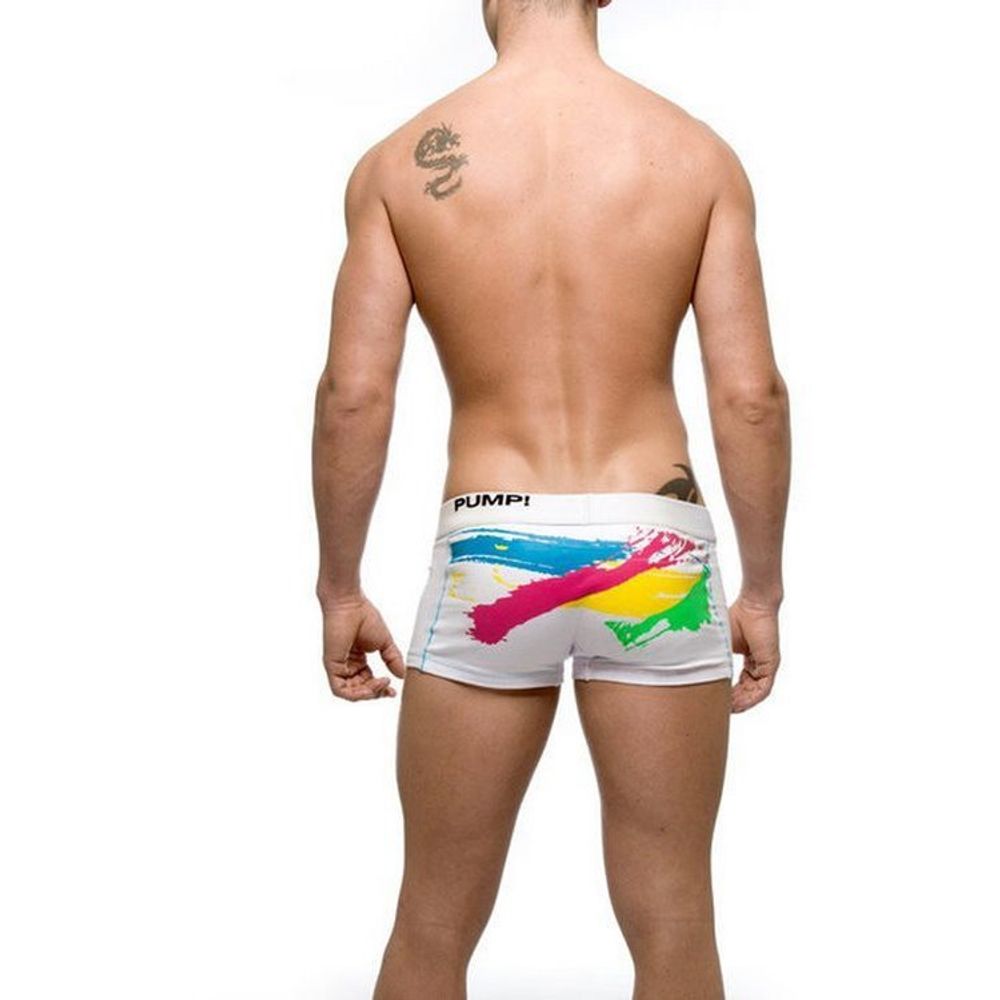 Мужские трусы боксеры белые PUMP! Fresh