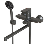 Смеситель для ванны и раковины 35k MIXLINE ML33-02GR "City Graphite" ГРАФИТ