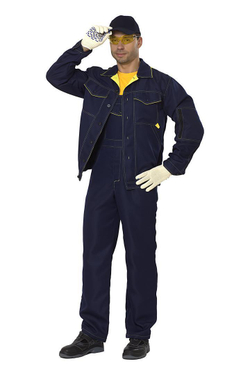 Ткань смесовая для спецодежды Prival TC-2820, тёмно-синий, 280г/м2, 1.5х5м