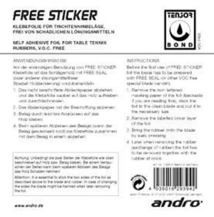 Пленка для приклеивания накладок ANDRO Free Sticker