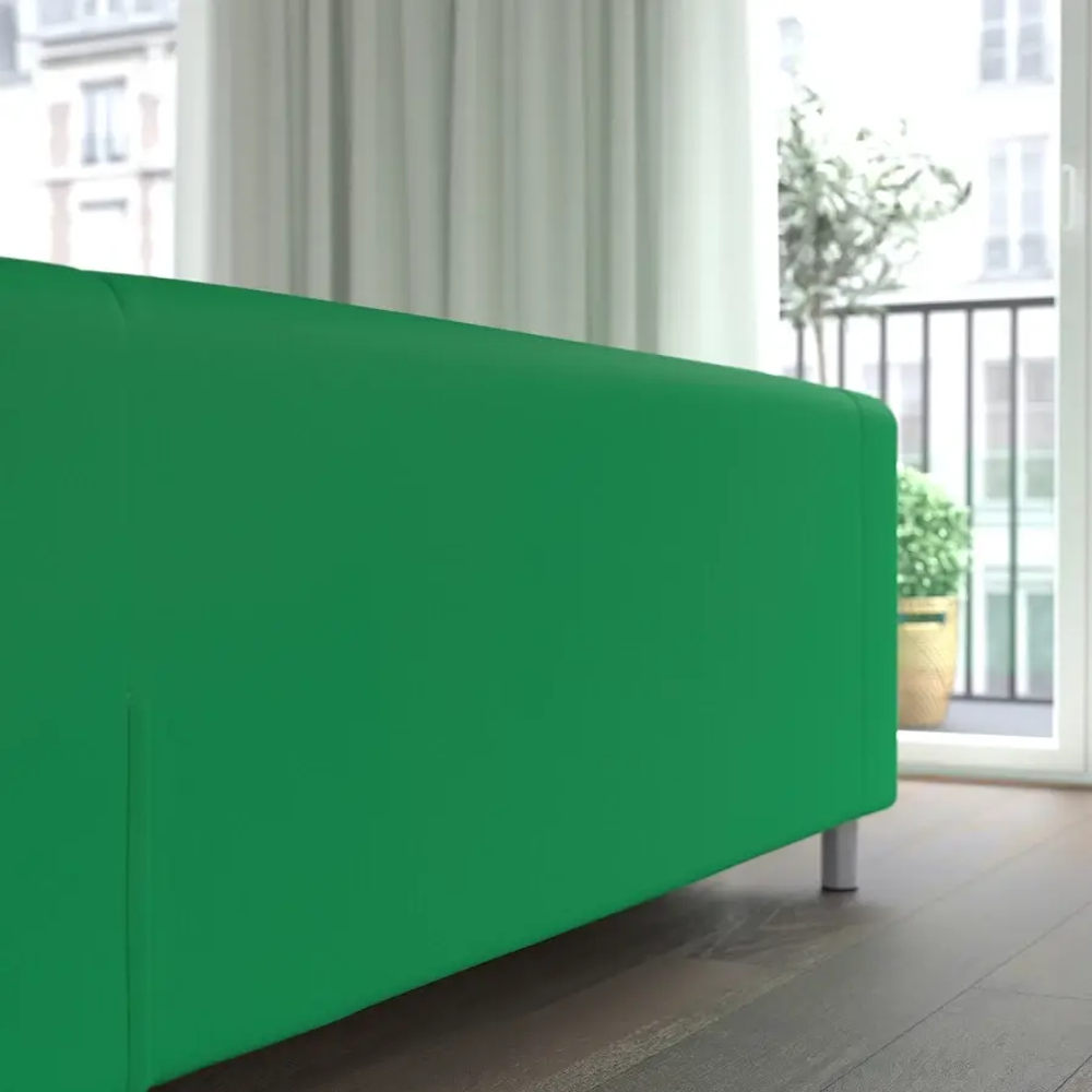 2-местный диван - iKEA KLIPPAN/КЛИППАН, 66x88x180см, зеленый,  ИКЕА