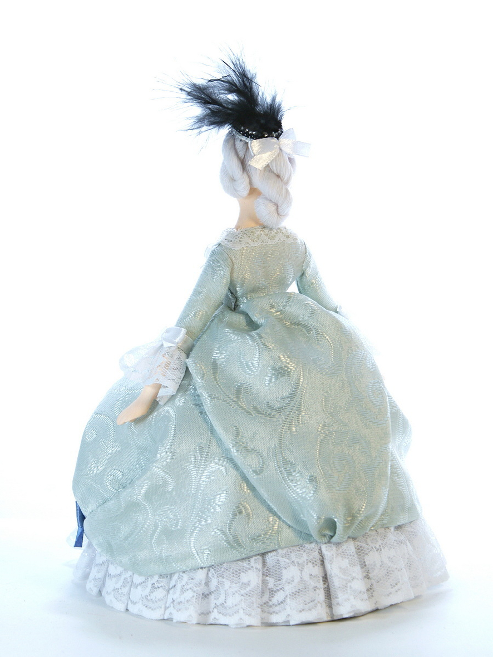 Кукла коллекционная в женском придворном костюме 18 века