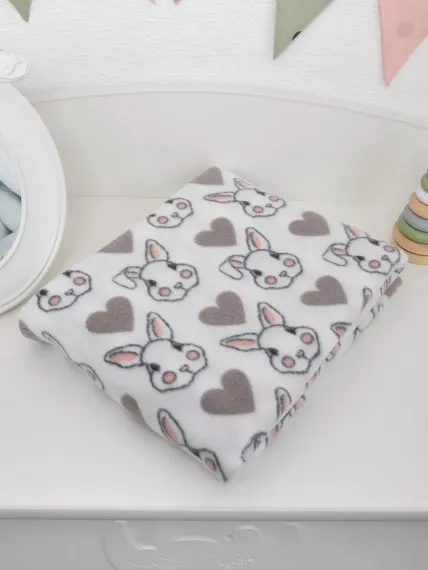 Плед для новорожденных Baby Nice Любимый кролик флисовый100х140