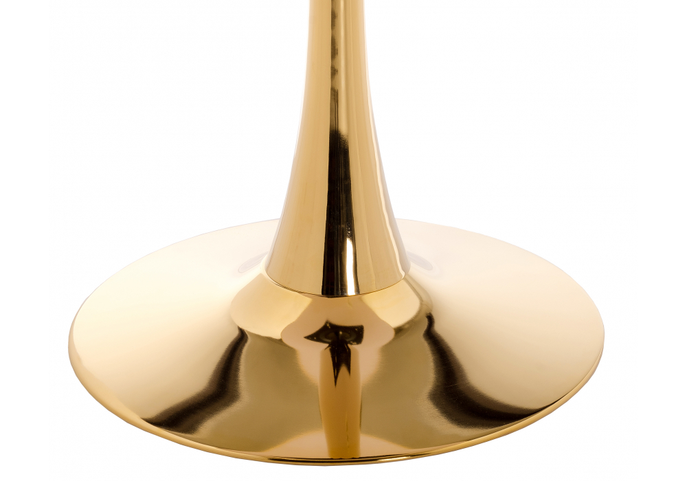 Стол деревянный Woodville Dorian 70x75 бежевый, золотой