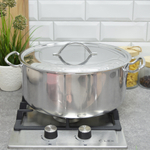 Кастрюля 10л нерж цельнотянутая