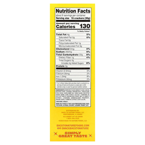 Back to Nature, Crispy Wheat Crackers, 6.5 oz (184 g)