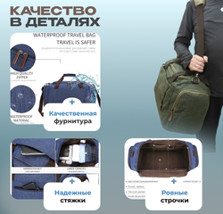 Дорожная сумка Сицилия - Черный