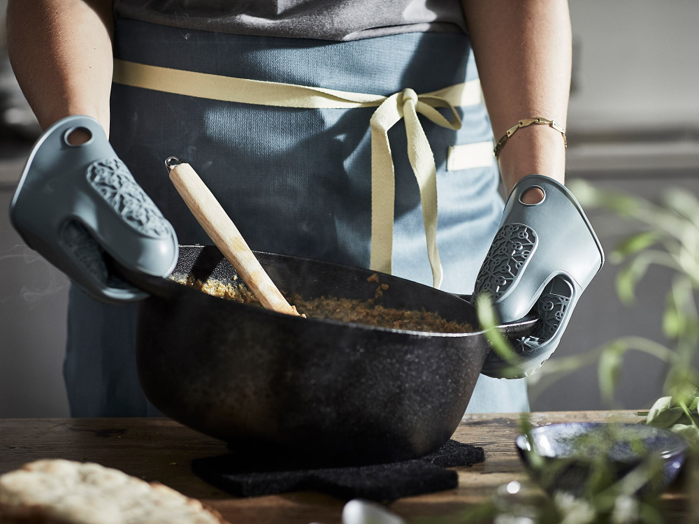 Прихватка-варежка IKEA SANDVIVA (САНДВИВА), Силикон, Голубой