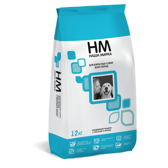 Наша Марка для взрослых собак всех пород, лосось и рис Наша Марка для взрослых собак всех пород, лосось и рис